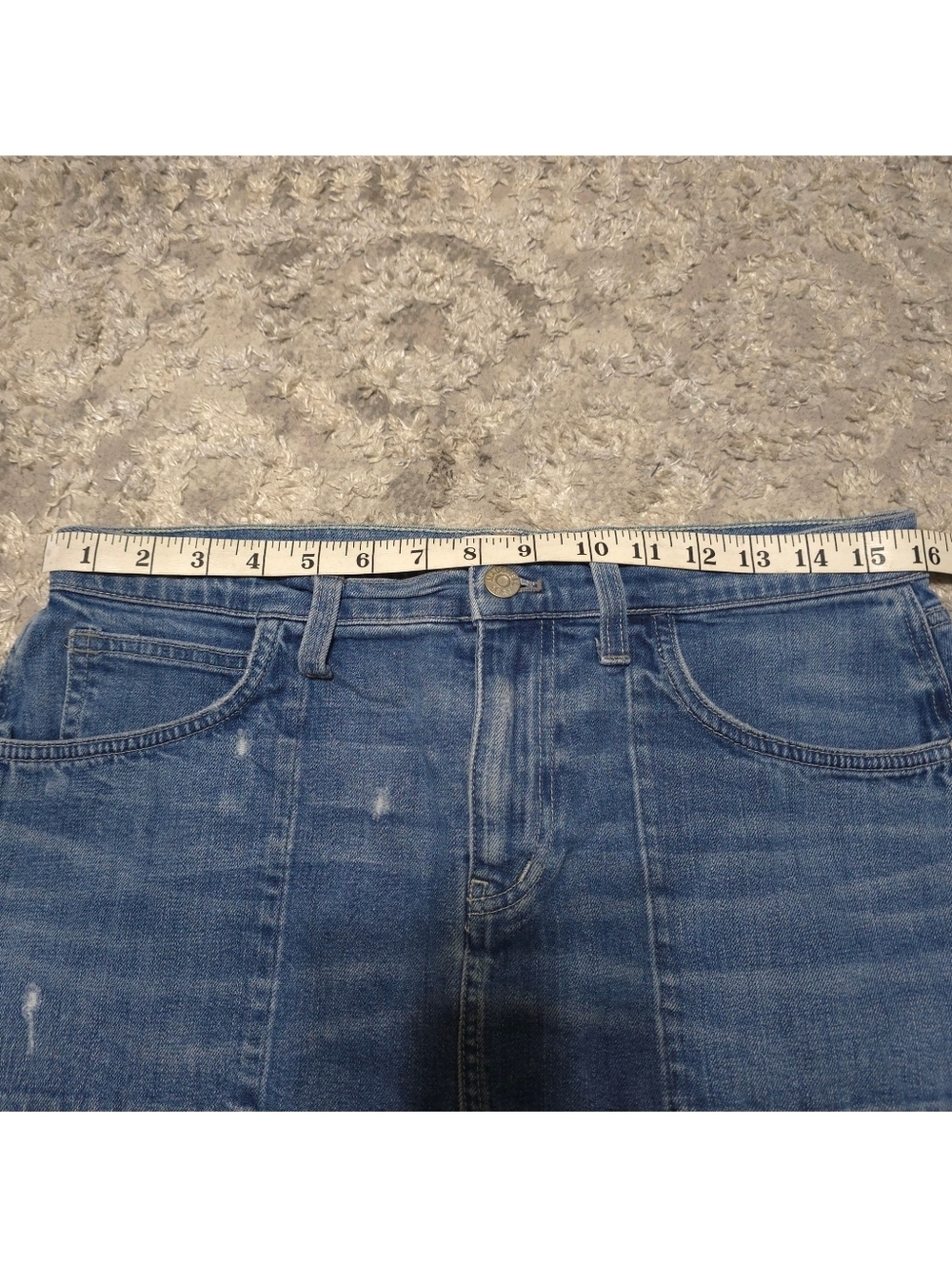 MADEWELL Distressed Casual Utility Denim Mini Skirt, Released Hem Size 29 - Picture 14 of 16